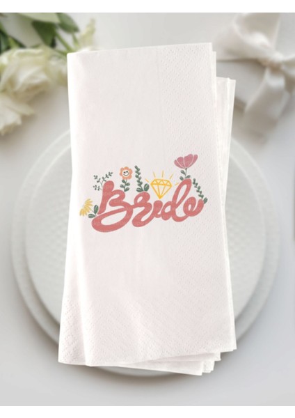 Bride Baskılı Peçete 20 Adet
