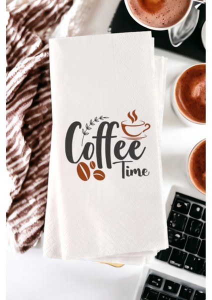 Kişiye Özel Coffee Baskılı Sunum Peçetesi 20’li