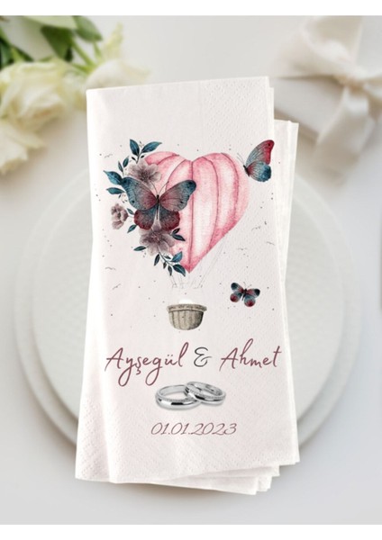 Söz ve Nişan Baskılı Sunum Peçetesi 20 Adet