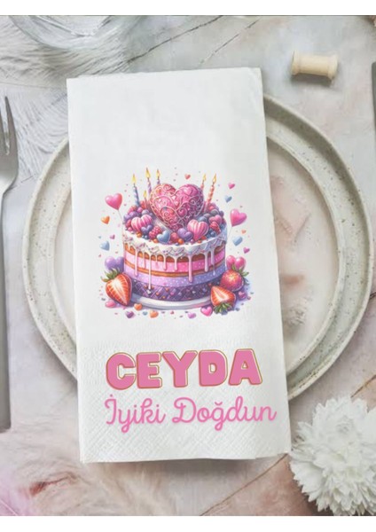 Doğum Günü Baskılı Peçete 20 Adet
