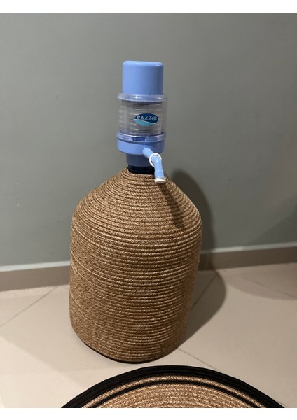 Hasır Ip Kaplamalı Doğal ve Şık Su Damacana Kılıfı - Örtüsü indirimleri