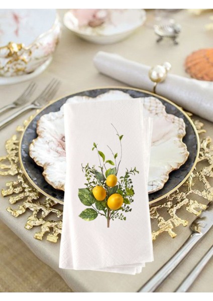 Limon Baskılı Sunum Peçetesi 20'li