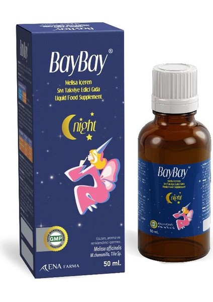 Baybay Night Melisa Içeren Takviye Edici Gıda 50ML