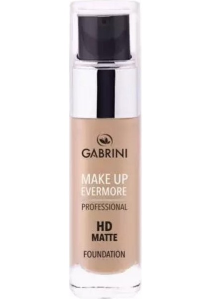 Gabrini Hd Matte Kalıcı Foundation Fondöten 01 30ML