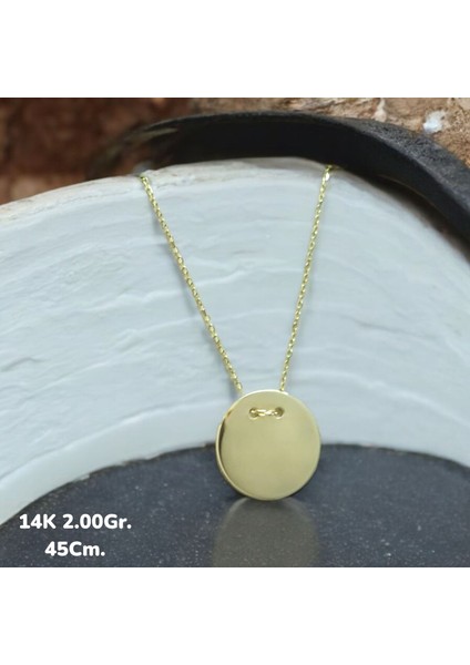 14AYAR 2.00GRAM Altın Plaka Kolye