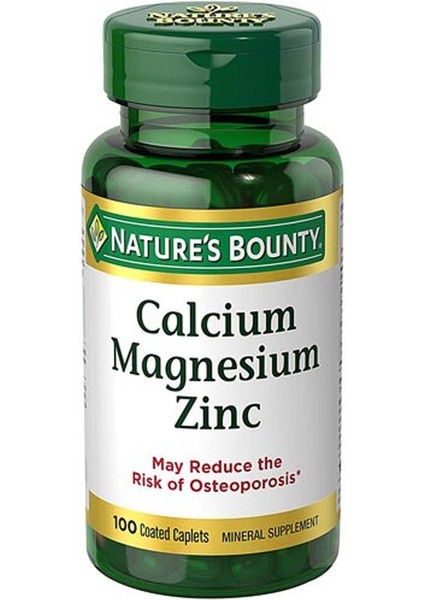 Natures Bounty Magnesium Zinc 100 Tablet