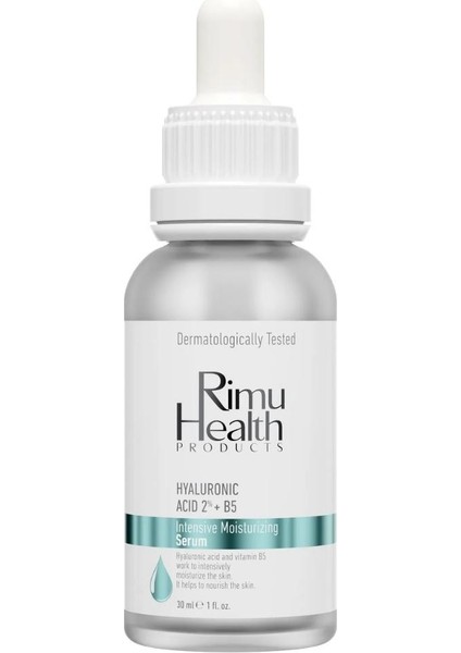Rimu Health Hyalüronik Asit Içeren Parfümsüz Yoğun Nemlendirici Serum 30ML