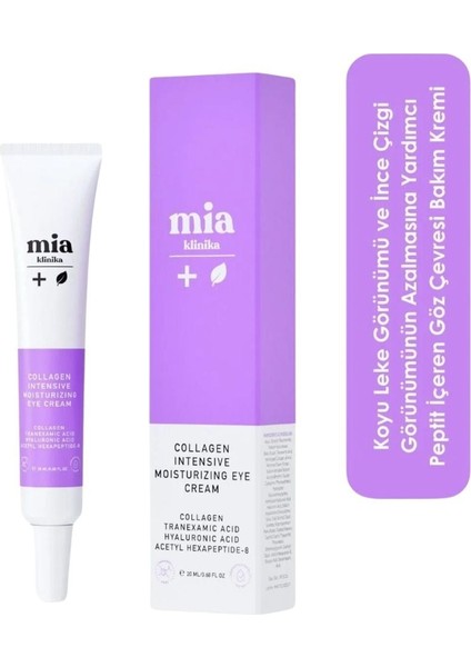 Mia Klinika Peptit Içeren Göz Çevresi Bakım 20ML