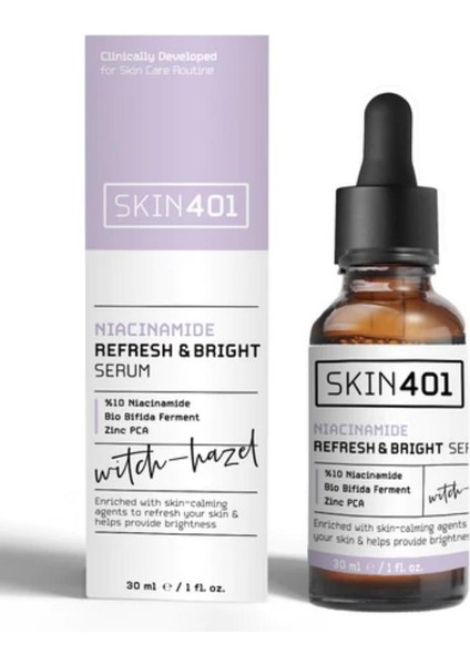 SKIN401 %10 Niacinamide Canlandırıcı ve Aydınlatıcı Serum 30ML