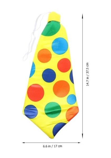 Palyaço Kravatı Lastikli Geniş Kesim 17X37 cm fiyatları