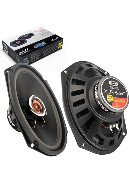 Ben Audio XLR-6X9T Oto Hoparlör Oval 6x9 Inç 500 Watt Tweeterli Kapaklı 2 Adet