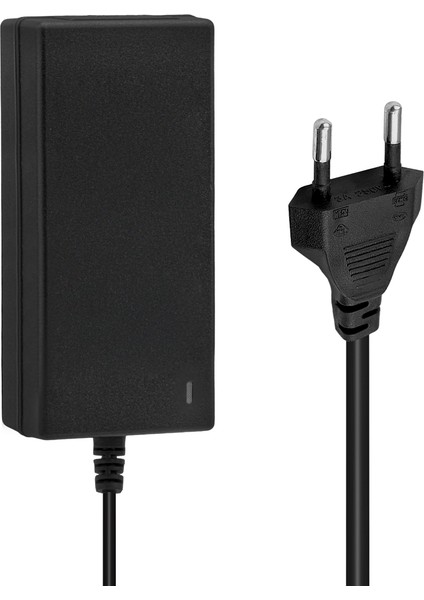 12.6 Volt - 3 Amper 5.5*2.5 + Krokodil Uçlu Ledli Yerli Üretim Masaüstü Şarj Adaptörü (OUT:12V3A) (4886)