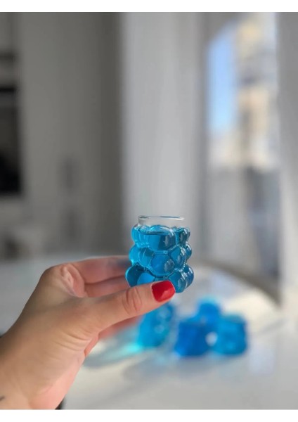 Boncuk Kahve Yanı Bardak 6'lı Mini Üzüm Bardak Boncuk Şekilli Pinterest Bardak 75ML Isıya Dayanıklı modelleri