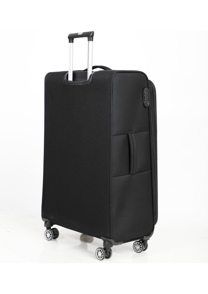 Siyah Unisex 3'lü Valiz Seti FSL0012-2025 4 Tekerlekli