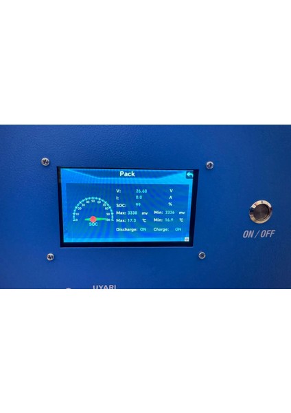 Lifepo4 25.6V 200AH Bluetooth Dokunmatik Ekran Lityum Demir Fosfat Akü