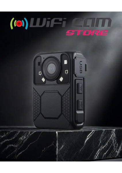 Gece Görüşlü Ekranlı Yaka Kamerası 64 GB Dahili Hafıza indirimleri