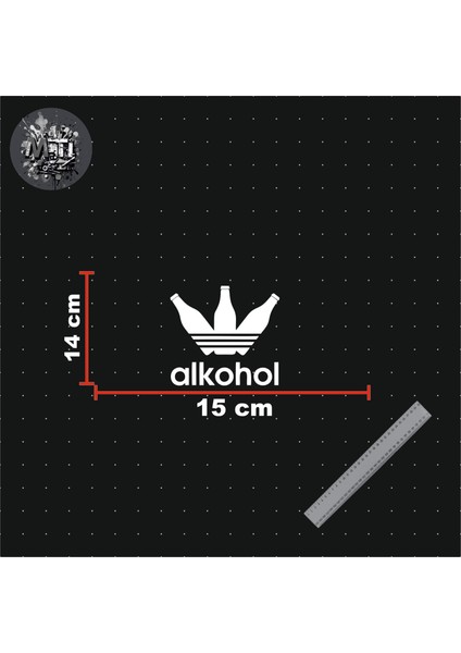 Mti Creative Alkohol Sticker Yazı Jdm Araba-Motosiklet Cam Etiket Sticker-Hologram Sticker fiyatları