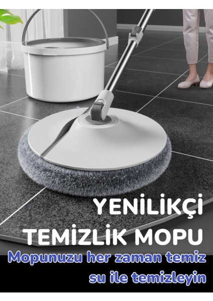 Temiz Kirli Suyu Ayırma Özellikli Mop Seti + 1 Adet Bez