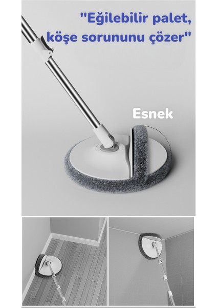 Temiz Kirli Suyu Ayırma Özellikli Mop Seti + 1 Adet Bez