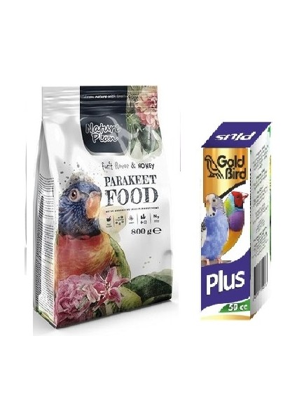 Pareket Yemi̇ 800 gr + Gold Bi̇rd Kafes Kuşlari Içi̇n Multi̇vi̇tami̇n 50 cc