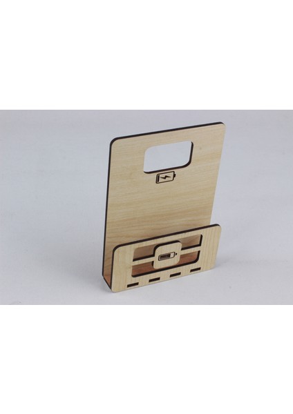 Kişiye Özel Ahşap Dekoratif Telefon Şarj Tutucu, Şarj Standı, Şarj Priz Askısı, Samsung, Apple iPhone, Xiaomi indirimleri