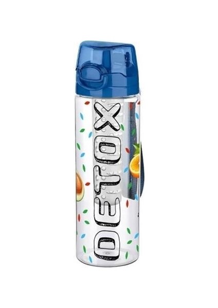By Nevser® Tutma Saplı Kilitli Kendiliğinden Süzgeçli Kolay Taşınabilir Detoks Sporcu Diyet Matarası