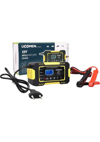 12V 6A Sarı LED Göstergeli Akü Şarj Cihazı UC-C120501A (4172)