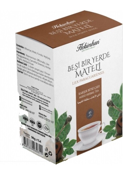Beşi Bir Yerde Mateli Karışık Çay 45'li Süzen Poşet