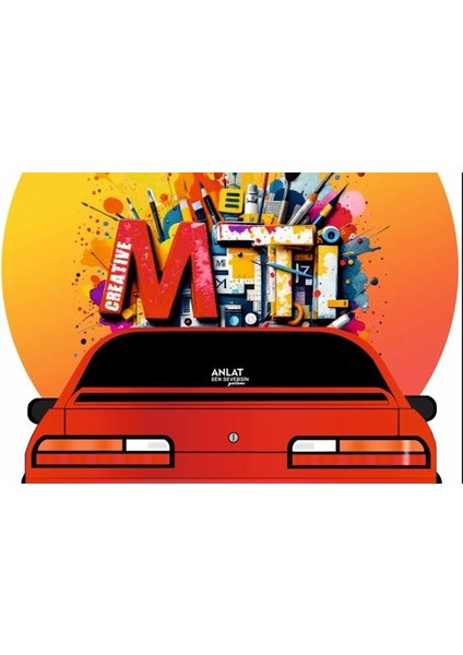 Mti Creative Anlat Sen Seversin Yalanı Sticker Yazı Jdm Araba-Motosiklet Cam Etiket Sticker-Hologram Sticker modelleri