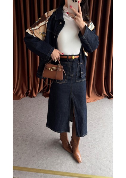 Uzun Denim Etek fırsatları