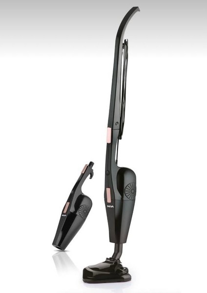 Inova Starman 2'si 1 Arada En Güçlü Pratik Dikey Süpürge Üçgen Başlık Torbasız Kullanım 800 W Siyah