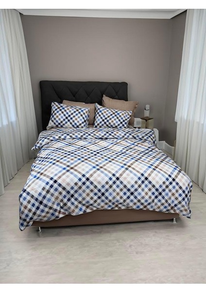 Trg Home Çift Kişilik Modern Nevresim Takımı Lastiksiz Çarşaf
