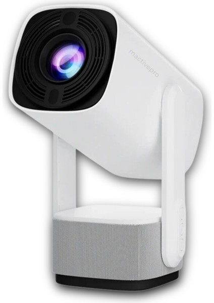 MactivePro Powerbankli Kompakt Taşınabilir Projeksiyon 4K/1080P Dahili Android, Wifi, Bluetooth Rgb LED