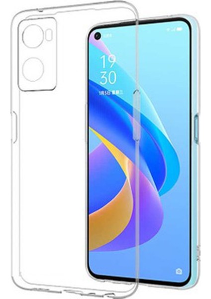 Şeffaf Kılıf Oppo A96 Kılıf Lüx Şeffaf Silikon