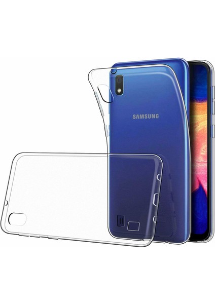 Samsung Galaxy A10 Kılıf Lüx Şeffaf Silikon Kılıf