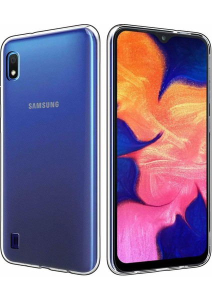 Samsung Galaxy A10 Kılıf Lüx Şeffaf Silikon Kılıf