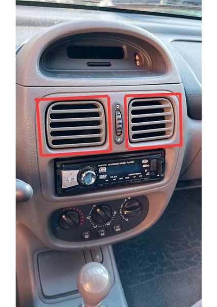 Renault Clio Reno Thalia Gri Renk 1 Çift Orta Kalorifer Fan Havalandırma Izgarası