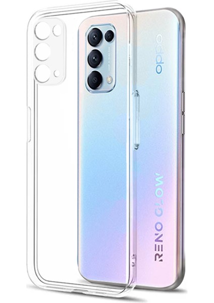 Şeffaf Kılıf Oppo Reno 5 Kılıf Lüx Şeffaf Silikon