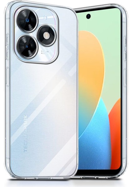 Tecno Spark 20 Kılıf Lüx Şeffaf Silikon Kılıf