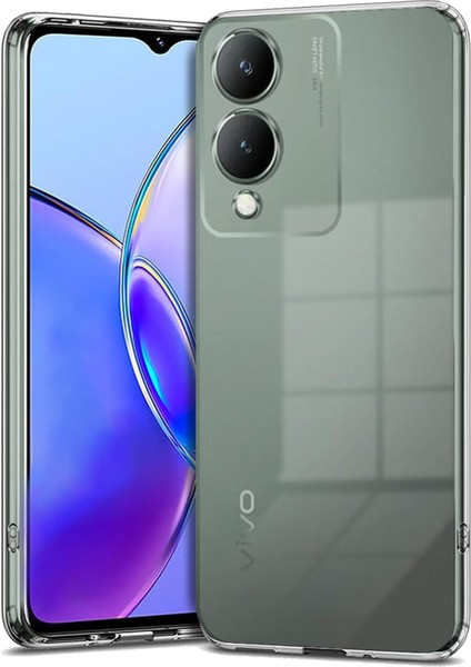Şeffaf Kılıf Vivo Y17S Kılıf Lüx Şeffaf Silikon
