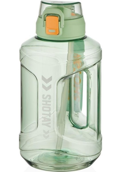 Medium Barrel Su Matarası Tritan Geniş Yeşil 1600ML
