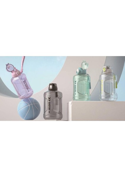 Medium Barrel Su Matarası Tritan Geniş Yeşil 1600ML modelleri