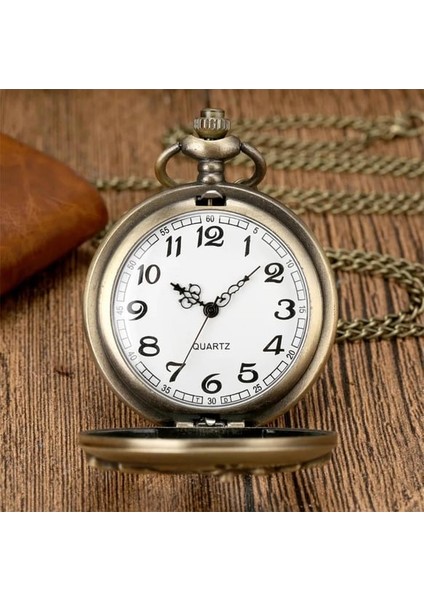 Kişiye Özel Retro Motosiklet Görünümlü Quartz Köstekli Saat fırsatları