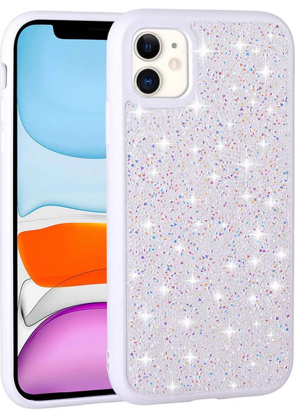 Apple iPhone 11 Kılıf Kamera Korumalı Parlak Taşlı Tasarım Zore Pırlanta Kapak