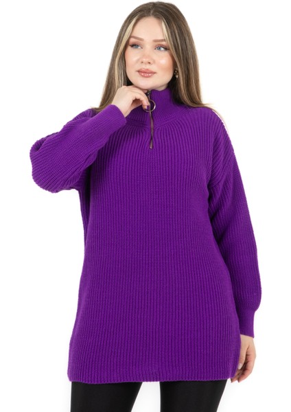 Selanik Örgülü Tunik Mor fırsatları