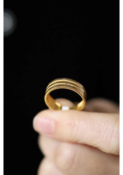 14 Ayar Altın 3 Sıra Ajda Yüzük fırsatları