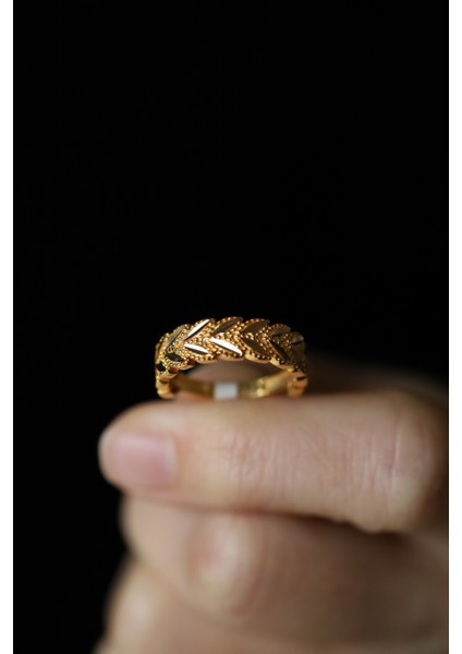 14 Ayar Altın Başak Modelli Yüzük fırsatları