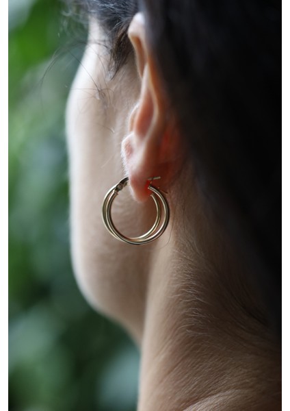 14 Ayar Altın İnce Halka Küpe fiyatları