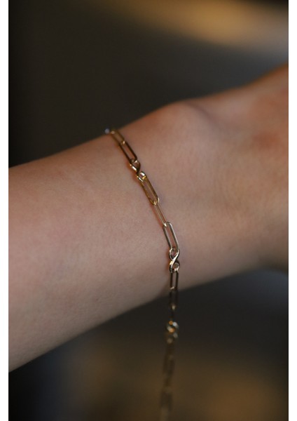 14 Ayar Altın Sonsuzluk Detaylı Ataç Bileklik fiyatları