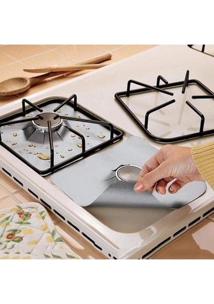 Oz cm ax Ocak Koruyucu Alüminyum Ped Seti 5 Adet fırsatları